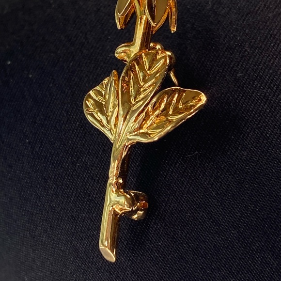 Swarovski Swan Clear Crystal Rose Gold Brooch Pin - Picture 12 of 12